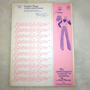 STRETCH & SEW 713 London Pants or Shorts for fabric with 25% stretch. Sz…